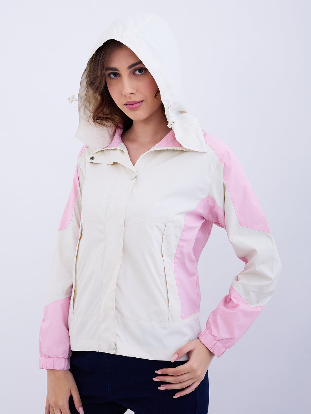 Spykar Pink Regular Fit Casual Jackets For Women