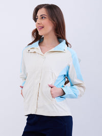 Women Sky Blue Jacket