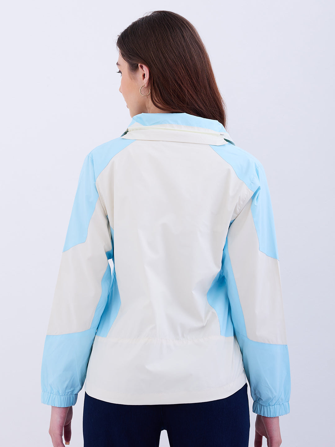 Spykar Sky Blue Regular Fit Casual Jackets For Women