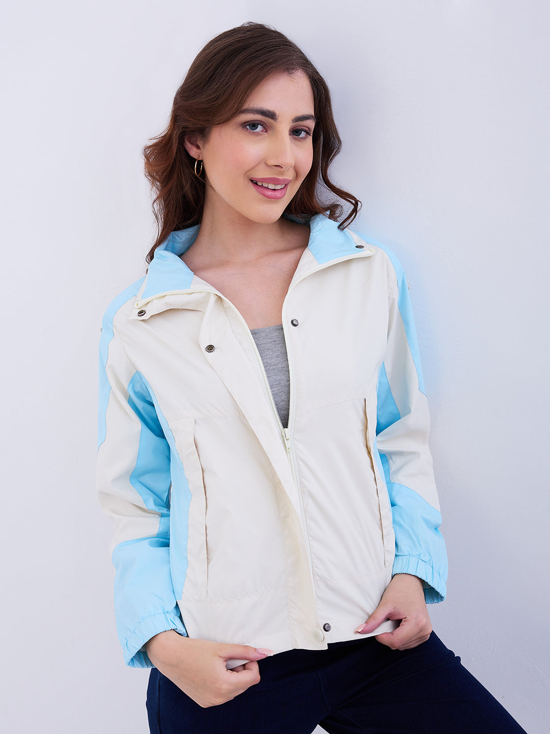 Women Sky Blue Jacket