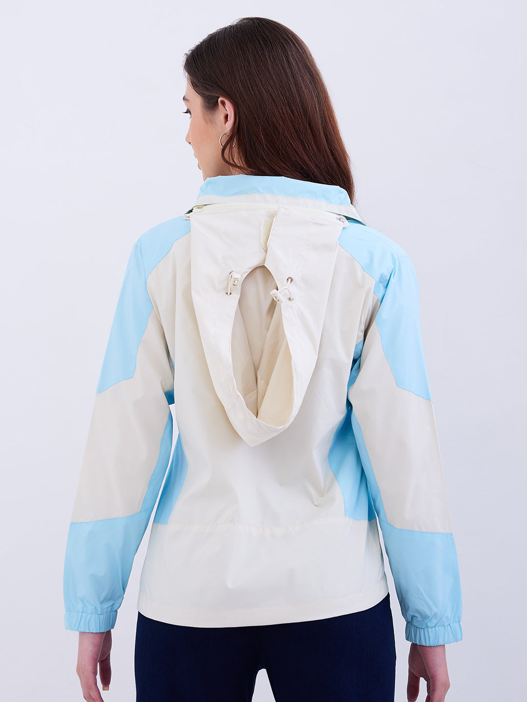 Spykar Sky Blue Regular Fit Casual Jackets For Women