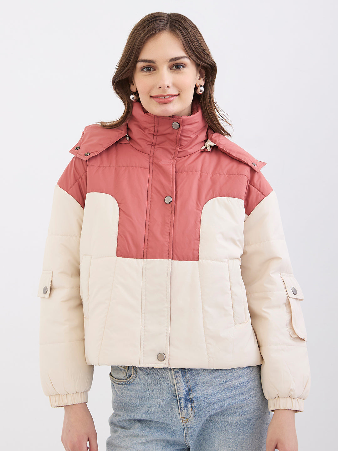 Spykar Blush Pink Regular Fit Casual Jackets For Women