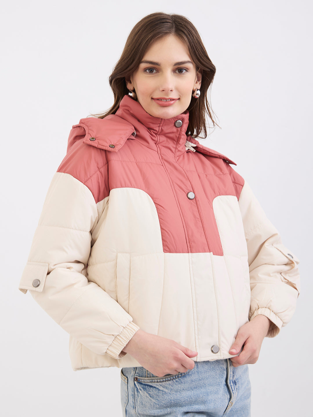 Spykar Blush Pink Regular Fit Casual Jackets For Women