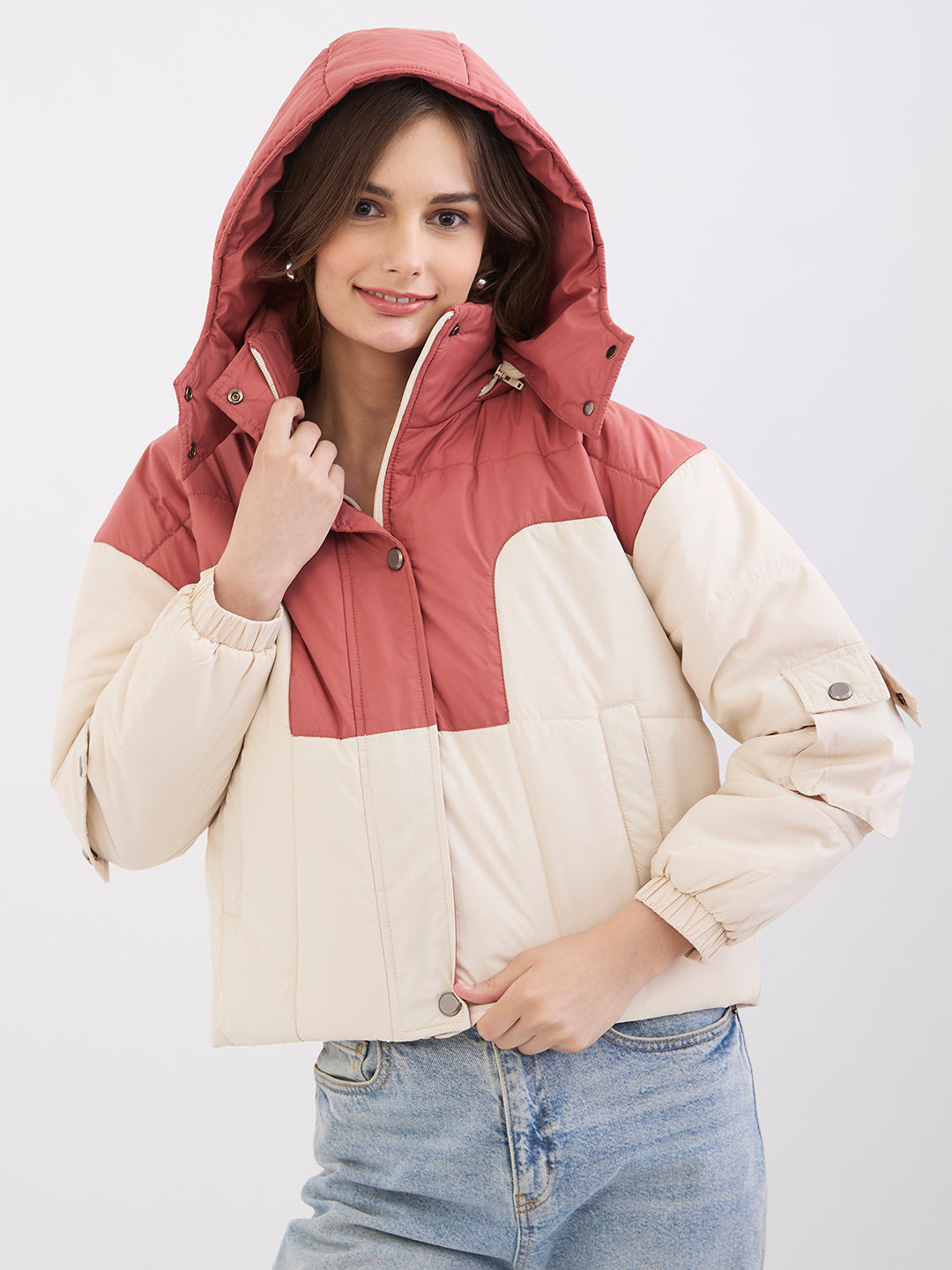 Spykar Blush Pink Regular Fit Casual Jackets For Women