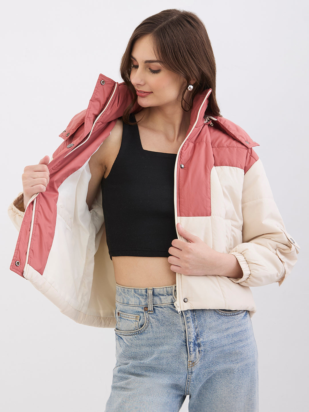Spykar Blush Pink Regular Fit Casual Jackets For Women