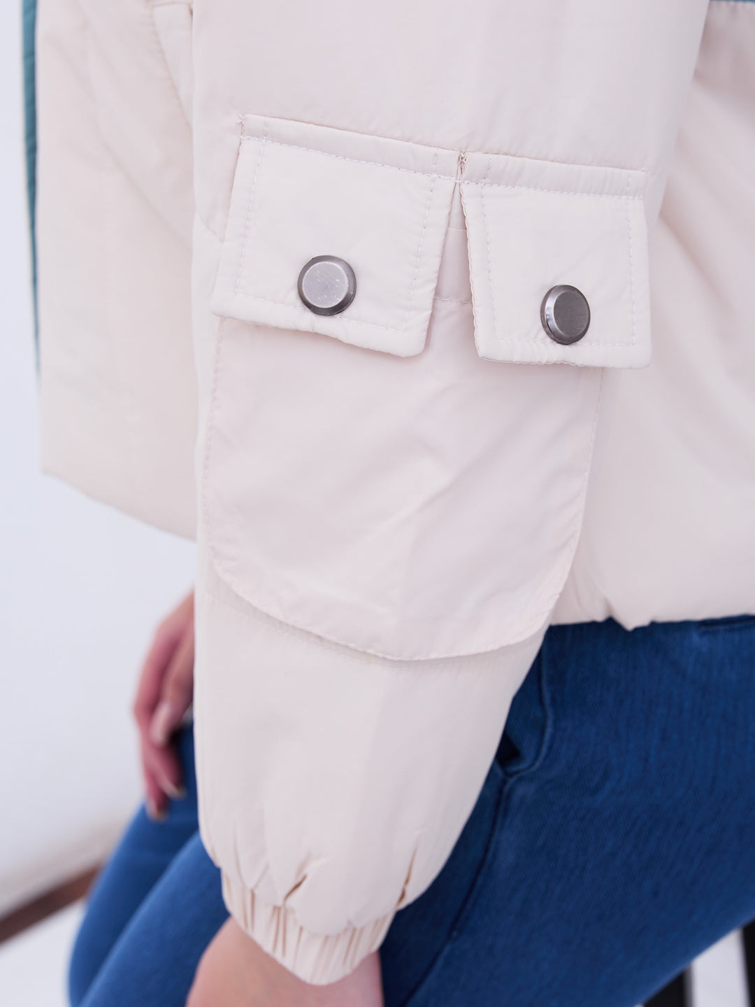 Spykar Mint Green Regular Fit Casual Jackets For Women