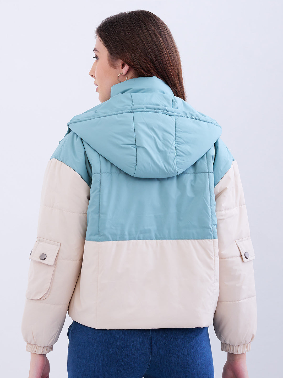 Spykar Mint Green Regular Fit Casual Jackets For Women