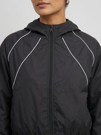 Women Jacket Black Relaxed Fit