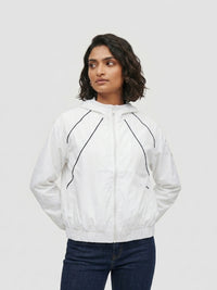 Women Jacket White Relaxed Fit