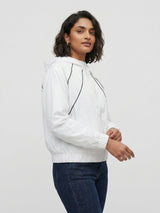 Women Jacket White Relaxed Fit