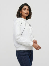 Women Jacket White Relaxed Fit