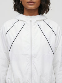 Women Jacket White Relaxed Fit