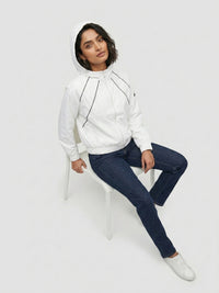 Women Jacket White Relaxed Fit