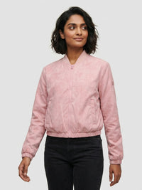 Women Jacket Pink Regular Fit