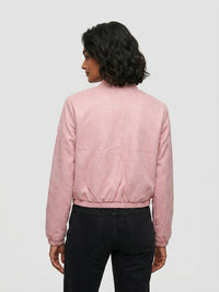 Women Jacket Pink Regular Fit