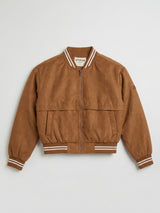 Women Jacket Brown Regular Fit