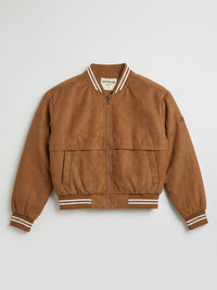 Women Jacket Brown Regular Fit