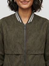 Women Jacket Green Regular Fit