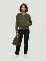 Women Jacket Green Regular Fit