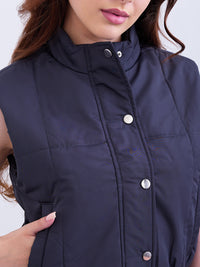 Women Jacket Grey Regular Fit