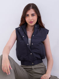 Women Jacket Grey Regular Fit
