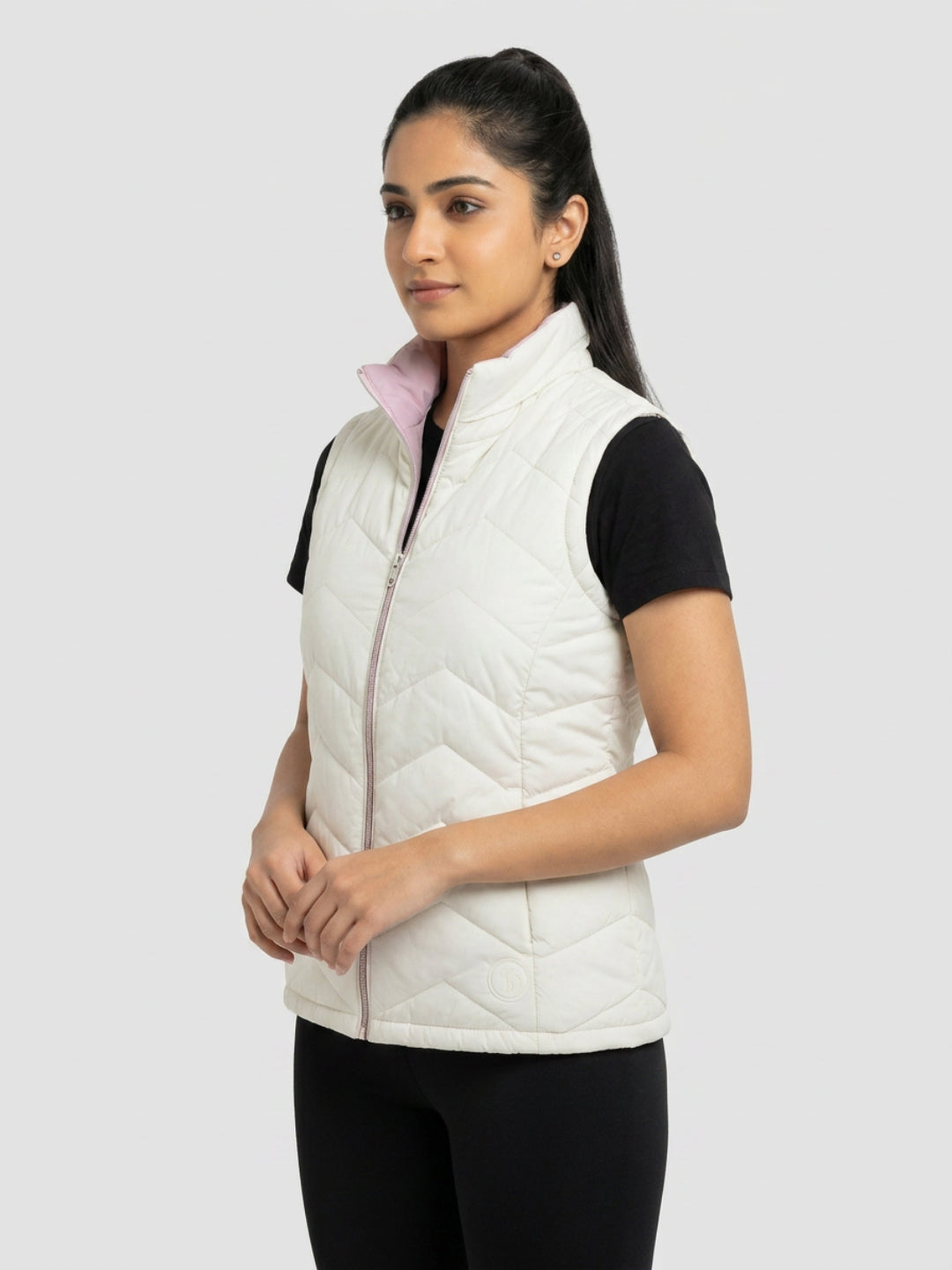 Women Jacket Off-White Regular Fit