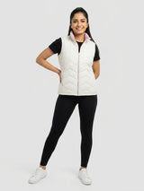 Women Jacket Off-White Regular Fit