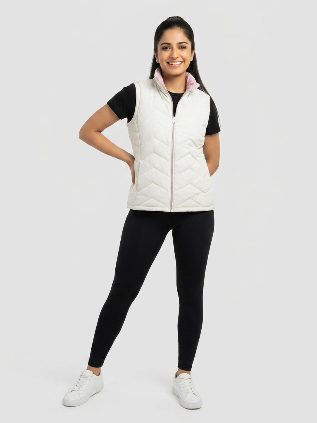 Women Jacket Off-White Regular Fit
