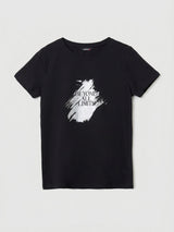 Women T-Shirt Graphic Black Regular Fit