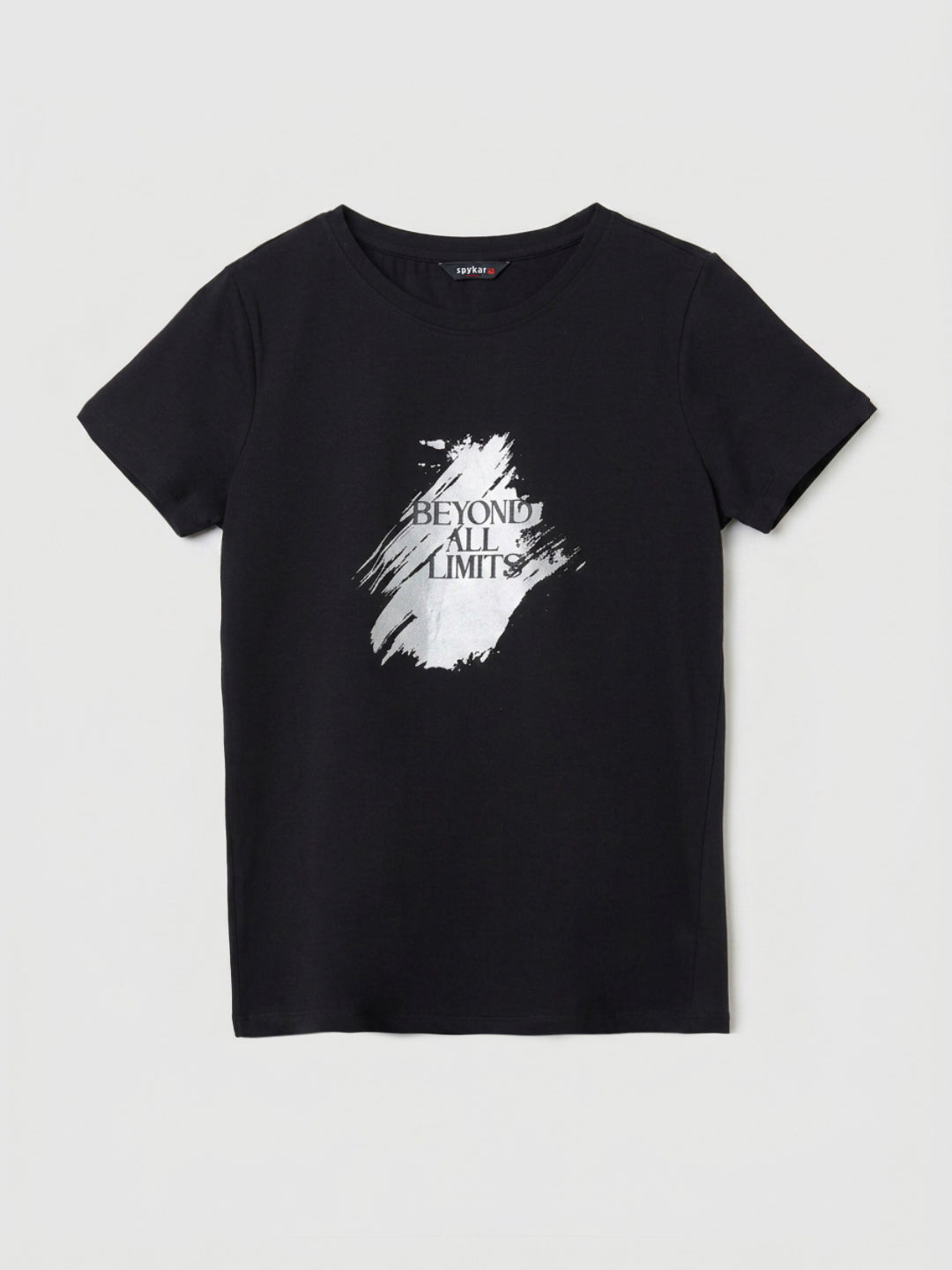 Women T-Shirt Graphic Black Regular Fit