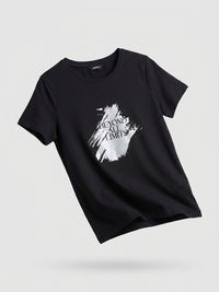 Women T-Shirt Graphic Black Regular Fit