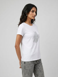 Women T-Shirt Graphic White Regular Fit