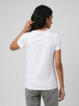 Women T-Shirt Graphic White Regular Fit