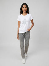 Women T-Shirt Graphic White Regular Fit