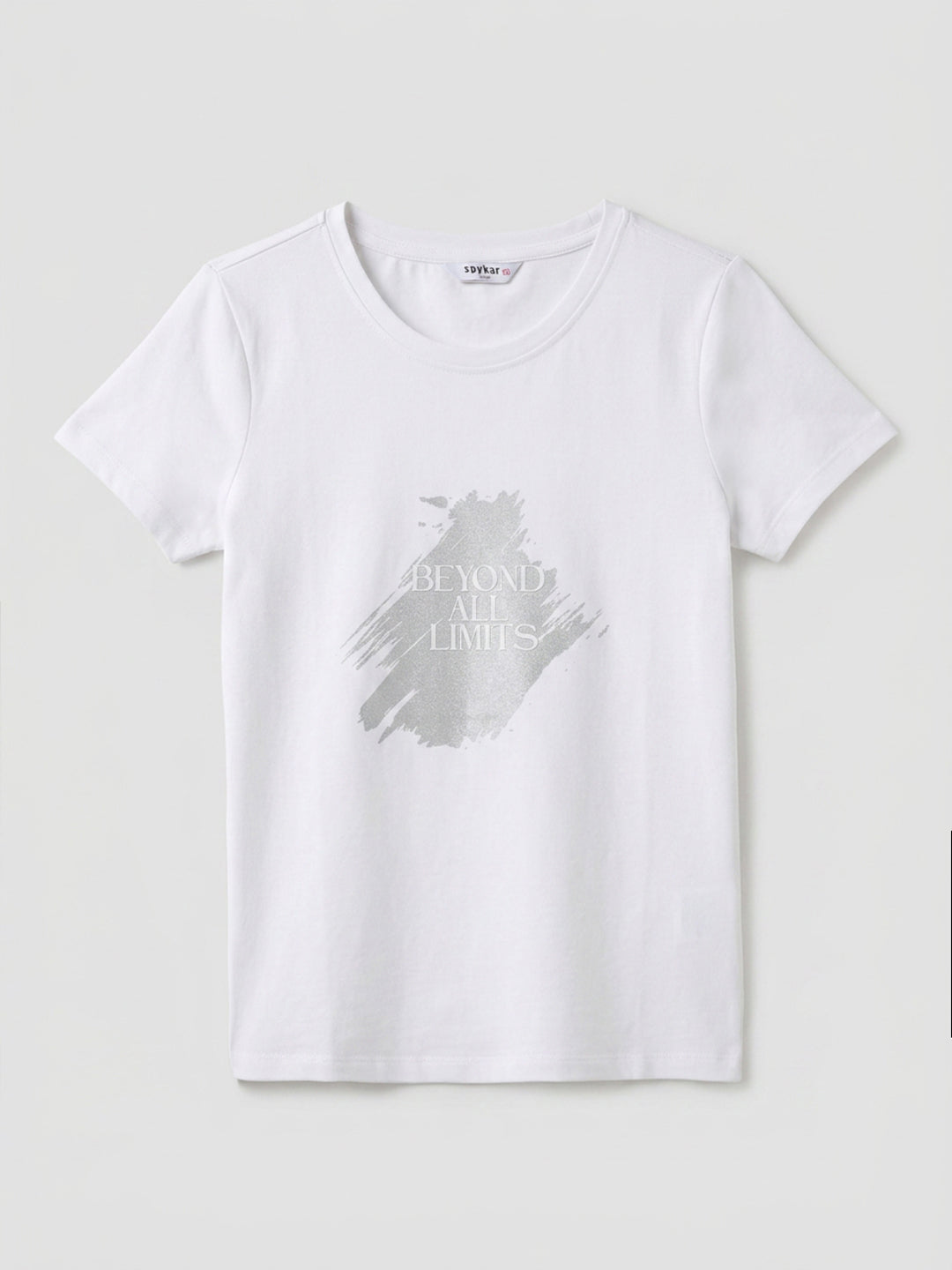 Women T-Shirt Graphic White Regular Fit
