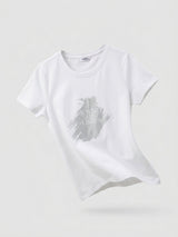 Women T-Shirt Graphic White Regular Fit