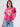 Women T-Shirt Graphic Pink Oversized Fit