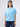 Women T-Shirt Graphic Blue Oversized Fit
