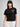 Women T-Shirt Solid Black Oversize Fit