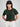 Women T-Shirt Solid Green Boxy Fit