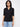 Women T-Shirt Textured Black Regular Fit