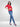 Women T-Shirt Textured Red Regular Fit