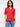 Women T-Shirt Textured Red Regular Fit
