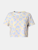 Women T-Shirt Yellow Boxy Fit