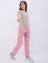 Women T-Shirt Blue Slim Fit