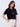 Women T-Shirt Black Boxy Fit