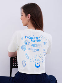 Women T-Shirt Off White Boxy Fit