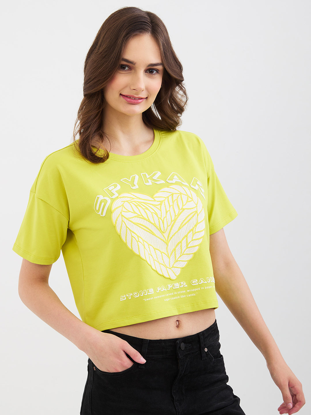 Women T-Shirt Lemon Boxy Fit
