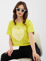 Women T-Shirt Lemon Boxy Fit