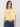 Women T-Shirt Print Yellow Boxy Fit